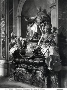 Monumento a Papa Innocenzo XI, c.1697 (marmo) da Carlo Maratta or Maratti