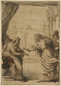 La Famiglia Rospigliosi rende omaggio a Papa Clemente IX da Carlo Maratta or Maratti
