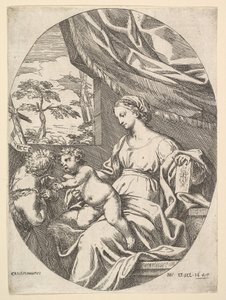 La Vergine e il Bambino con il Giovane San Giovanni Battista, 1647 da Carlo Maratta or Maratti