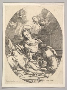 Vergine e Bambino con Santa Maria Maddalena da Carlo Maratta or Maratti