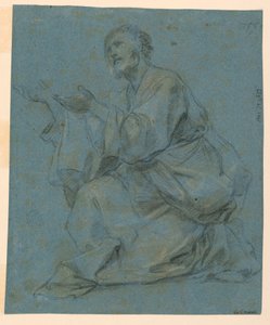 Disegno, Studi: Due uomini seduti, 1650-1675 da Carlo Maratti