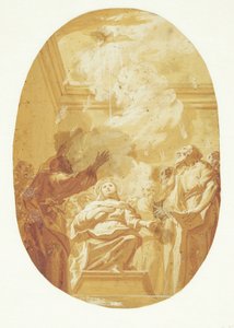 Pentecoste. Lo Spirito Santo si riversa sugli apostoli da Carlo Maratti