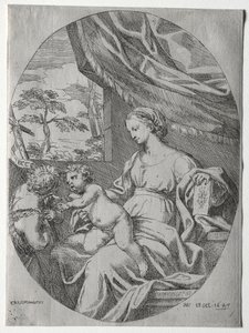 Vergine e Bambino con il piccolo San Giovanni, 1647 da Carlo Maratta or Maratti