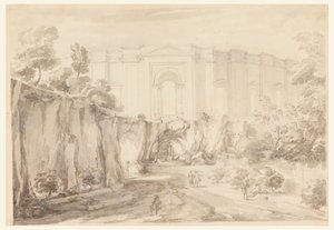 Progetto per un emiciclo, Villa Albani, Roma, Italia