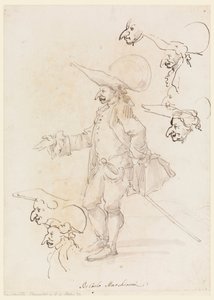 Disegno, Caricature, 1725-75 ca. da Carlo Marchionni