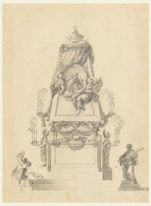Disegno, Catafalco per un re, 1765 ca. da Carlo Marchionni