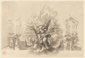 Disegno, Progetto per una decorazione cerimoniale, 1760 ca. da Carlo Marchionni