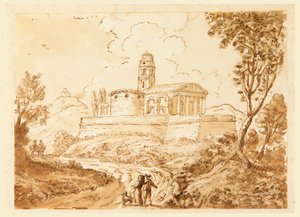 Disegno, Figure su strada, metà XVIII-fine XVIII secolo da Carlo Marchionni