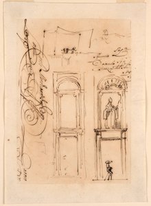 Disegno, schizzi e sceneggiatura, 1765 da Carlo Marchionni