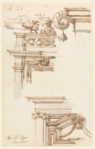 Disegno, due ante, 1750-75 da Carlo Marchionni