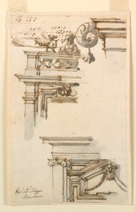 Disegno, due ante, 1750-75 da Carlo Marchionni