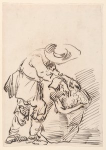 Disegno, Contadino lavoratore, 1728-78 da Carlo Marchionni