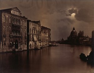 [Vista notturna del Canal Grande, Venezia], ca. 1875