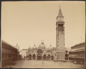 Basilica di San Marco con campanile, Venezia da Carlo Naya
