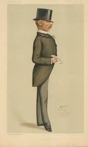 Colonnello Edward J Saunderson, Lealtà irlandese, 26 febbraio 1887, caricatura di Vanity Fair da Carlo Pellegrini