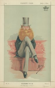 Earl Spencer, Il Messaggero di Pace, 2 luglio 1870, caricatura di Vanity Fair