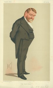 Generale Robert Cumming Schenck, USA, 23 gennaio 1875, caricatura di Vanity Fair da Carlo Pellegrini