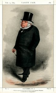 John Bright, politico radicale e liberale britannico, 1869