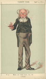 Mr Anthony Trollope, un romanziere, 5 aprile 1873, caricatura di Vanity Fair da Carlo Pellegrini