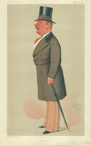 Mr George Augustus Sala, giornalismo, 25 settembre 1875, caricatura di Vanity Fair da Carlo Pellegrini