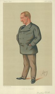 Mr Matthew Webb, Attraversò il Canale, 9 Ottobre 1875, caricatura di Vanity Fair da Carlo Pellegrini