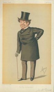 Mr William Howard Russell, nostro corrispondente di guerra, 16 gennaio 1875, caricatura di Vanity Fair da Carlo Pellegrini