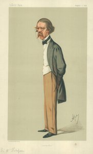 Sir Henry Thompson, Cremazione 1 agosto 1874, caricatura di Vanity Fair da Carlo Pellegrini