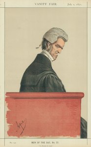 Sir John George Shaw-Lefevre, La Reyne le veult, 1 luglio 1871, caricatura di Vanity Fair da Carlo Pellegrini
