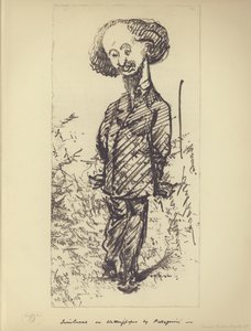 Swinburne su carta assorbente (caricatura dell