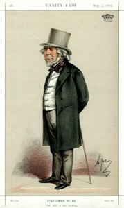 La frescura della sera, Lord Houghton, poeta e politico inglese, 1870 da Carlo Pellegrini