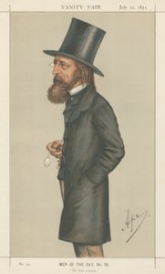 Il poeta laureato, Lord A. Tennyson (serie Vanity Fair) da Carlo Pellegrini