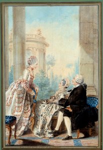 Monsieur et Madame de Saint Vast e Mademoiselle de Beauregard da Carmontelle