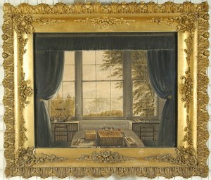 Finestra sud dello studio di Greta Hall, 1841 da Caroline Bowles