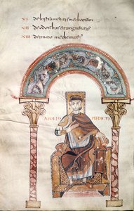 Ms CCII fol.91v Apollo Medicus, da Etymologiae di Isidoro di Siviglia