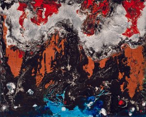 Rapsodia degli elementi, 2012 (acrilico e gouache su tela)