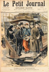 Un soldato rimpatriato dal Madagascar, inciso da Fortune-Louis Meaulle (1844-1901) illustrazione da Le Petit Journal, 12 gennaio 1896 da Carrey