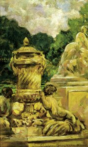 Jardin de la Fontaine a Nîmes, Francia
