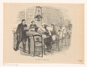 Sala di lettura di una biblioteca da Carter