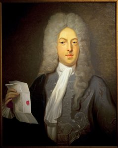 Ritratto di John Law (1671-1729), finanziere scozzese e controllore finanziario in Francia, responsabile della bancarotta del 1720