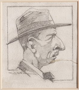 Un uomo con il cappello da Casimiro Jodi