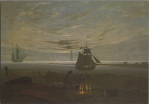 Serata sulla spiaggia del Mar Baltico da Caspar David Friedrich