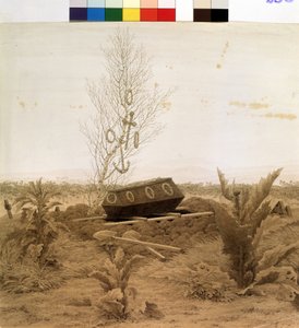 Al bordo della tomba da Caspar David Friedrich