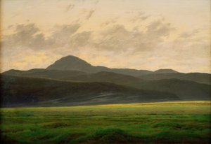 Paesaggio montano in Boemia da Caspar David Friedrich