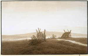 Caspar David Friedrich "Lago Tollense", 1806 circa da Caspar David Friedrich
