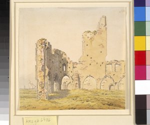 Abbazia di Eldena, vicino a Greifswald in Pomerania Svedese da Caspar David Friedrich