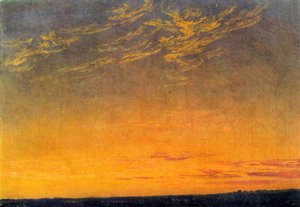 Sera con nuvole di Caspar David Friedrich da Caspar David Friedrich
