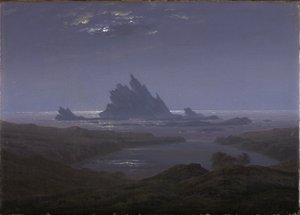 Scogliera sulla spiaggia da Caspar David Friedrich