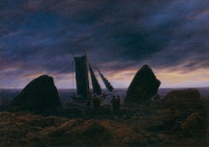 Barca da pesca sul Mar Baltico, c. 1830 da Caspar David Friedrich