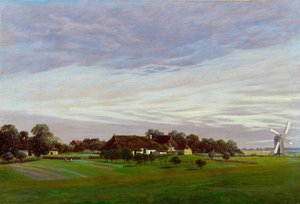 Campagna piatta vicino a Greifswald, 1822-1823 da Caspar David Friedrich
