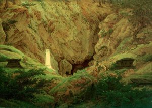 Tombe di antichi eroi da Caspar David Friedrich